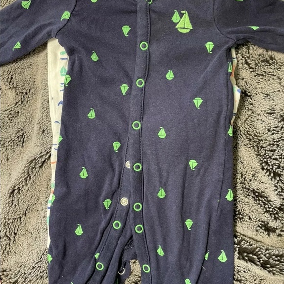 Baby Clothes NB - 3 Months Nautical/Sea Life Lot - Picture 5 of 8